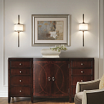 Бра вертикальное с белым полукруглым плафоном и длинным стержнем L Kichler варинант исполнения - 2 | Loft Concept в Краснодаре