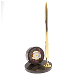 Часы настольные с ручкой из натурального камня Stone Clock варинант исполнения - 13 | Loft Concept в Краснодаре