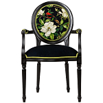 Стул с подлокотниками из бука с изображением птиц и цветов Blooming Birds варинант исполнения - 1 | Loft Concept в Краснодаре