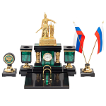 Настольный письменный набор из малахита и долерита Leader Organizer варинант исполнения - 1 | Loft Concept в Краснодаре