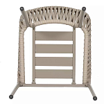 Стул серо-бежевый с декоративным плетением на спинке и подлокотниках Chair Weave варинант исполнения - 7 | Loft Concept в Краснодаре