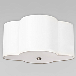 Потолочный светильник с белым волнистым плафоном из ткани Vitorino варинант исполнения - 1 | Loft Concept в Краснодаре