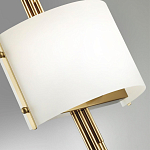 Бра с изогнутым плафоном на бронзовом основании с вертикальным декором из металлических трубок Sohne варинант исполнения - 8 | Loft Concept в Краснодаре