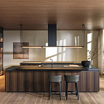 Кухонный гарнитур из массива дерева и камня HI-LINE 6 FRAME DOOR Dada Engenereed Kitchen варинант исполнения - 1 | Loft Concept в Краснодаре