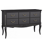 Консоль черная из массива бука с ящиками в стиле прованс Black Provence варинант исполнения - 1 | Loft Concept в Краснодаре