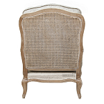 Кресло со спинкой из ротанга Ellie Rattan Armchair beige print flax варинант исполнения - 2 | Loft Concept в Краснодаре