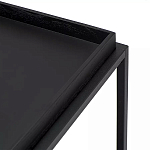 Тумба чёрная на колёсах Cabinet on Wheels варинант исполнения - 4 | Loft Concept в Краснодаре