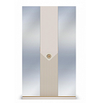 Шкаф трёхдверный с 2-мя зеркальными дверками Satin Furniture варинант исполнения - 3 | Loft Concept в Краснодаре