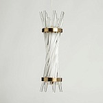 Подвесной светильник с цилиндрическим плафоном из прозрачных стеклянных трубок Nembus варинант исполнения - 5 | Loft Concept в Краснодаре