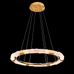 Люстра в форме кольца с золотым декором Warm Heavenly Light варинант исполнения - 5 | Loft Concept в Краснодаре