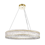 Люстра подвесная круглая из прозрачного хрусталя с золотым корпусом Selfsufficient варинант исполнения - 7 | Loft Concept в Краснодаре