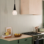 Подвесной светильник каплевидной формы с комбинированным плафоном из стали и белого матового стекла Kichler варинант исполнения - 7 | Loft Concept в Краснодаре