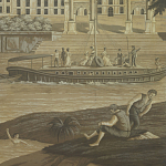 Обои ручная роспись Monuments of Paris Eau Forte on antique scenic Xuan paper варинант исполнения - 1 | Loft Concept в Краснодаре