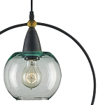 Подвесной светильник с прозрачным плафоном в тонком металлическом кругу Hanging Cascade Balls варинант исполнения - 1 | Loft Concept в Краснодаре