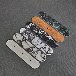 Бра с каменным основанием и 3-мя плафоном из стекла Shaw Marble Lighting варинант исполнения - 1 | Loft Concept в Краснодаре