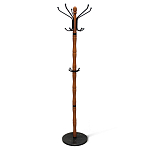 Вешалка напольная деревянная с черными металлическими крючками Noble Branches варинант исполнения - 1 | Loft Concept в Краснодаре