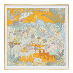 Картина Hermes Le Carnaval des Animaux Orange варинант исполнения - 1 | Loft Concept в Краснодаре