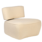 Кресло бежевое без подлокотников с обивкой из ткани букле Space of Freedom варинант исполнения - 1 | Loft Concept в Краснодаре