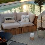 Уличное кресло из массива акации Trivett Wooden Chair варинант исполнения - 9 | Loft Concept в Краснодаре