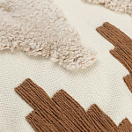 Чехол на подушку с вышивкой в виде геометрических узоров Beige Calista Square варинант исполнения - 2 | Loft Concept в Краснодаре