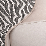 Кресло без подлокотников бежевое с принтом Macrocosm варинант исполнения - 2 | Loft Concept в Краснодаре