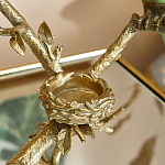 Подсвечник с двумя попугаями из фарфора на бронзовой ветке Eden Garden варинант исполнения - 4 | Loft Concept в Краснодаре