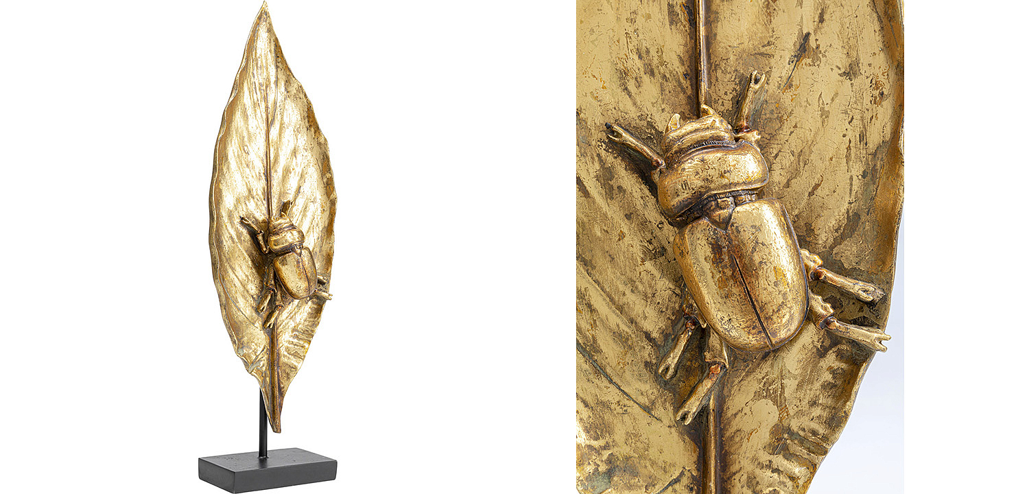 Статуэтка Golden Beetle on a leaf - Loft-Concept в Краснодаре