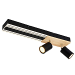 Потолочный светильник черный GAVIN WOOD варинант исполнения - 1 | Loft Concept в Краснодаре