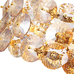 Люстра круглая золотого цвета с круглыми хрустальным элементами Solyria варинант исполнения - 7 | Loft Concept в Краснодаре