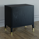 Прикроватная тумбочка с полкой Elsa Dreams Black варинант исполнения - 4 | Loft Concept в Краснодаре