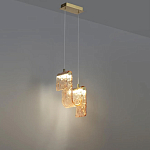 Подвесной светильник волнистой формы из фактурного стекла Wave варинант исполнения - 4 | Loft Concept в Краснодаре