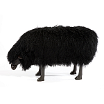 Банкетка Овечка черная Sheep Bench Black head down варинант исполнения - 1 | Loft Concept в Краснодаре