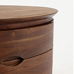 Прикроватный столик из дерева с 2-мя ящиками Moon Walnut Furniture варинант исполнения - 5 | Loft Concept в Краснодаре