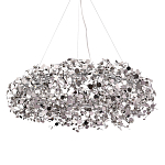 Люстра подвесная круглая с многочисленными металлическими круглыми элементами Terzani Argent варинант исполнения - 1 | Loft Concept в Краснодаре