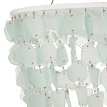 Люстра круглая с каскадом из декоративных элементов Sea Glass варинант исполнения - 2 | Loft Concept в Краснодаре