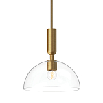 Подвесной светильник с прозрачным полусферическим стеклянным плафоном Alora Mood  варинант исполнения - 1 | Loft Concept в Краснодаре