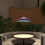 Подвесной вязаный светильник в двухцветном исполнении «Двойной Токио»  варинант исполнения - 2 | Loft Concept в Краснодаре