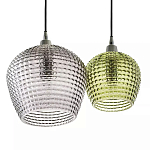 Подвесной светильник каскадный с 2-мя рельефными плафонами Cascade with Relief Lampshades варинант исполнения - 5 | Loft Concept в Краснодаре