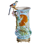 Ваза из фарфора с птицей на бронзовой ветке Garden of Eden варинант исполнения - 5 | Loft Concept в Краснодаре