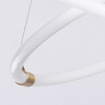 Люстра подвесная с двумя пересекающимися белыми светодиоидными кольцами Luke Lampco Tracer Lamp варинант исполнения - 7 | Loft Concept в Краснодаре