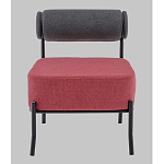 Кресло Ponpoun тёмно-серый бордо варинант исполнения - 4 | Loft Concept в Краснодаре