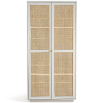 Шкаф с двумя дверцами из плетеного ротанга Tomio Wicker Furniture варинант исполнения - 1 | Loft Concept в Краснодаре