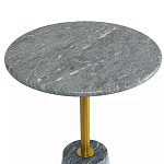 Кофейный столик круглый из мрамора серый Reliable Foundation варинант исполнения - 3 | Loft Concept в Краснодаре