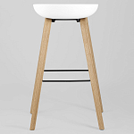 Барный стул на ножках из натурального дерева Boras White варинант исполнения - 4 | Loft Concept в Краснодаре