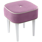 Квадратный мягкий пуф на белых ножках Winton Pouf Square варинант исполнения - 5 | Loft Concept в Краснодаре