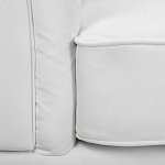 Кресло низкое с мягкой обивкой из велюра на 4-х ножках из массива березы Sophie Armchair white варинант исполнения - 6 | Loft Concept в Краснодаре