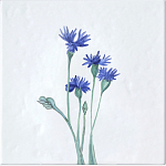 Плитка с узором Васильки варинант исполнения - 2 | Loft Concept в Краснодаре