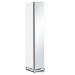 Шкаф-пенал белый с зеркальной дверцей Strict Lines варинант исполнения - 2 | Loft Concept в Краснодаре