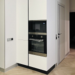 Угловой кухонный гарнитур Жемчужный белый Серый Clarke Kitchen Set White Grey варинант исполнения - 2 | Loft Concept в Краснодаре