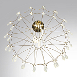 Люстра подвесная из металла с хрустальными прозрачными подвесками Quasar 81 варинант исполнения - 5 | Loft Concept в Краснодаре